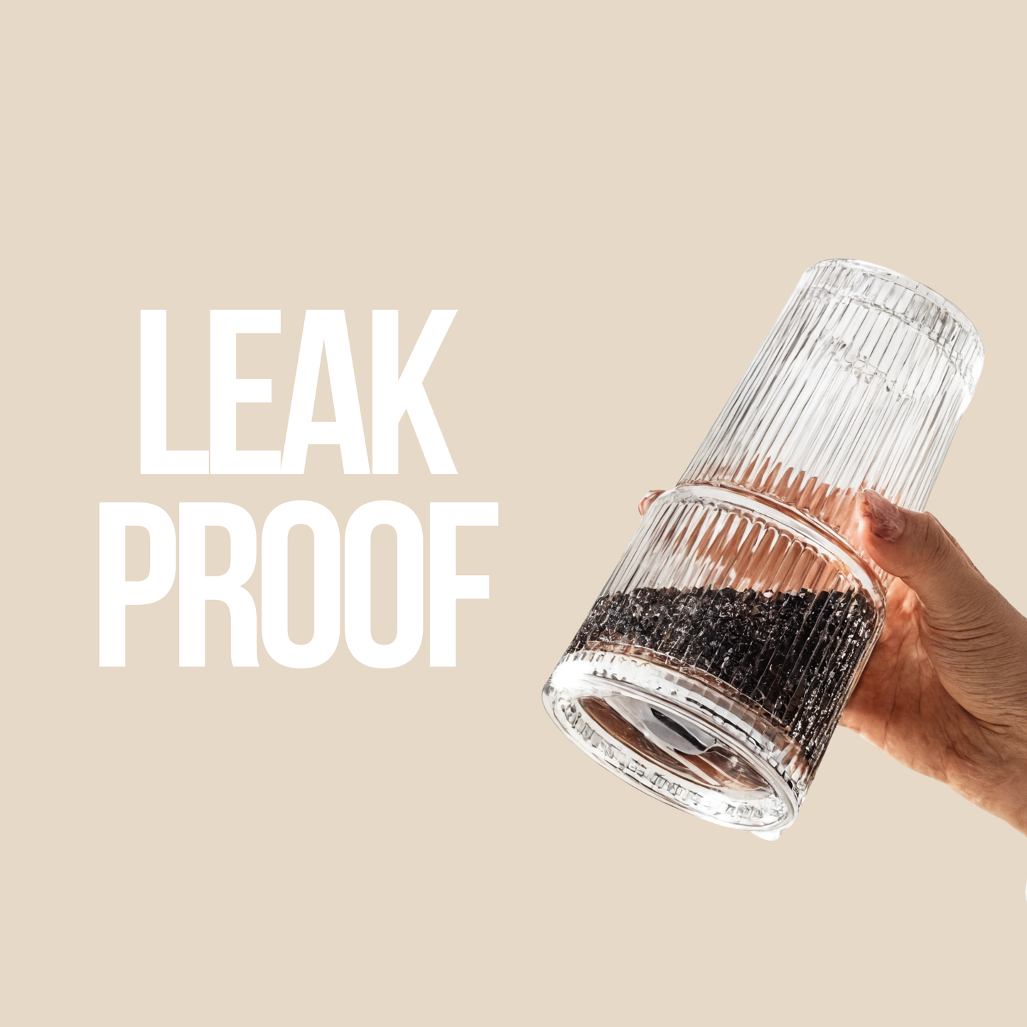 SIPPURA® Glass Tumbler With Glass lid & Straw - 20oz